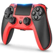 PS4無線手把 遊戲控制器 私模首丙 4-6字賣點 無線遊戲手把 PS4控制器 手把遊戲 黑色 黑紅色 午夜藍
