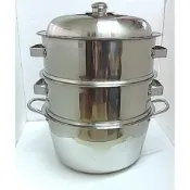 【附發票]】304不銹鋼蒸籠 不鏽鋼蒸籠組 30cm 台灣製 白鐵炊組 炊層  饅頭 肉粽 蘿蔔糕 粿類 多種尺寸