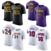 NBA球衣 湖人隊Kobe 科比 勇士隊庫里Curry 詹姆士23號 東契奇 夏季男生T恤 籃球服 NBA球衣 盧卡短袖