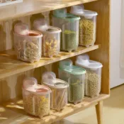 廚房用品五穀雜糧小米儲物罐幹雜貨密封罐有蓋加厚大小號收納盒