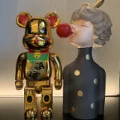 bearbrick  400%積木熊金運開運招財貓玩具潮流公仔家居擺件