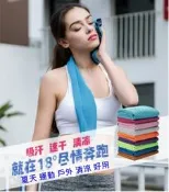 夏季涼感運動巾 涼感毛巾 運動毛巾 冰涼巾 八色 沾水就涼  現貨