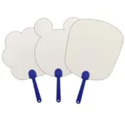 【winshop】A4538 DIY空白彩繪扇子 DIY彩繪美勞道具用具 學生塗鴉空白扇 手搖扇涼扇風扇 贈品禮品