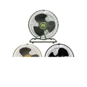 (店+)樂活不露 12吋工業扇 沙色 軍綠色 黑色靜音扇 風扇 360度擺頭 電風扇 R54585 露營 逐露天下