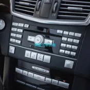 ️賓士 BENZ 音響按鍵貼 銀色 W204 W212 C200 C250 C300 CD按鈕 電話數字 按鍵貼