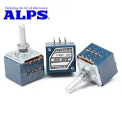 日本原裝ALPS RK27 藍殼 雙聯發燒音量電位器 A10K 50K 100K 250K