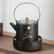 捕夢屋 開立發票 鐵壺泡茶專用鑄鐵燒水壺電陶爐煮茶器仿日本手工鐵茶壺煮水壺 快速出貨