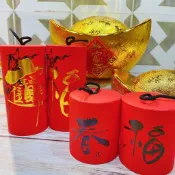 甜妞節慶♥台灣現貨♥【手工質感立炮】台灣製造 春節佈置 春節裝飾 春節插花裝飾 元宵節 年節裝飾