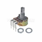 WH148彎腳 單聯帶開關 B5K B10K 50K 100K 500K 15MM 可調電位器