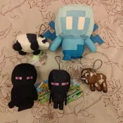 日本正版 Minecraft 輕靈 悅靈 末影人 安德 熊貓 乳牛 玩偶 麥塊 我的世界