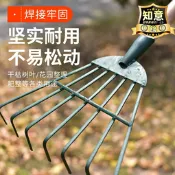 【品質認證】摟農具鋼樹葉草菜園草筢子園林耙子耙耙子家用草園藝工具爬鐵扒子