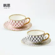 全球選品1館 生活百貨 歐式骨瓷咖啡杯高檔創意高顏值陶瓷杯家用辦公下午茶套裝花茶茶具