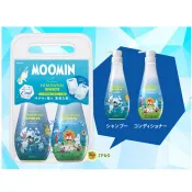 【JPGO】超取限3組~日本製 葵緹亞 HIMAWARI x嚕嚕米聯名款 洗潤組~COOL涼爽花香 提袋圖案隨機出貨