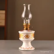 💗酥油燈💞老式雙龍酥油燈煤油燈長明燈供奉油燈喬遷入夥油燈喜慶擺件酥油燈供佛油燈 無煙佛燈傢用 玻璃蠟燭 光明燈
