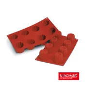 【SANNENG 三能官方】Silikomart 8連小花模 可麗露模 可麗露矽膠模 30.050.00.0060