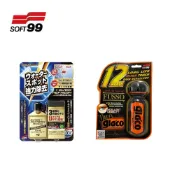 SOFT99 玻璃復活劑+6倍免雨刷玻璃精 強力去除玻璃水垢 油膜 污漬 水痕去除 汽車玻璃清潔劑
