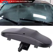 【現貨】 2 件裝汽車前擋風玻璃清洗器雨刮器噴水噴嘴適用於 Caddy Golf 6 MK6 MK5 Tigua