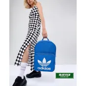 南 現 Adidas CLASSIC 愛迪達 運動後背包 寶藍色 OG 三葉草 BK6722 基本款 男女