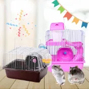 (店+)【生活職人】 倉鼠籠 (鼠籠 溜滑梯 倉鼠別墅 遊樂園倉鼠籠 黃金鼠籠 籠子 寵物籠 手提籠 雙層鼠籠 倉鼠城堡)