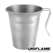 【日本 UNIFLAME】鈦提耳杯 500ml 戶外 露營 登山 野炊 餐具 杯子 U666111