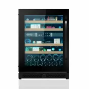 秀翔電器SS3C 8/10前贈水晶杯組 DIVIN DV-617DK 小型曜黑無邊框玻璃門雙溫葡萄酒櫃