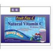 第二盒更優惠，天然成Fruit Fizz天然泡泡c維他命c藍莓，天然成 泡泡C(藍莓) 30包/盒