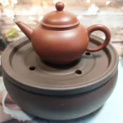 🍵台灣現貨紫砂茶盤🍵6寸圓形紫砂茶盤 托盤 茶海 功夫茶具 茶船 壺承 水洗 建水 水盂 茶具 茶盤 茶寵 茶承