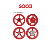 【SOCA】ProjectA 旗艦館 VESPA R-AS 鋁合金鑄造輪框 紅款 一組