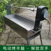 【可開發票】燒烤爐戶外烤羊腿燒烤爐家用電動小型烤魚工具野外自動旋轉烤雞架