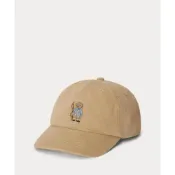 (店+)【RALPH LAUREN】RALPH LAUREN 拉夫勞倫童裝 Polo熊仔刺繡帆布球帽 嬰幼兒老帽 男女童