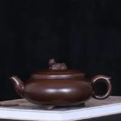 臺灣回流紫砂名家老茶壺顧景舟早期一廠全手工制作藏龍臥虎壺【吉星茶具】