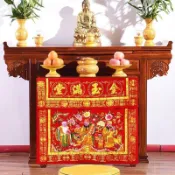 🔥壹灣出貨🔥家用桌圍 刺繡金玉滿堂八仙桌 家用喜慶 新款佛堂拜老爺桌圍 高檔桌裙 神桌布 神明桌布 佛桌布 供桌布 