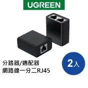 【綠聯】RJ45一分二分線器 一進二出 網路線接頭 IPTV路由器 百米傳輸 2入