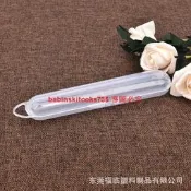 【國際 嚴選】透明帶掛鉤塑膠盒長條PP盒餐具勺子收納盒配件產品包裝盒YS170【滿300出貨】