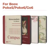 ♞,♘適用於文石Boox Go 6、Poke5 和 Poke6 6英寸電子書閱讀器保護套帶超薄磁性智能自動喚醒休眠功能傳