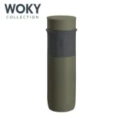 WOKY沃廚JIN真瓷系列/ 極簡輕量陶瓷保溫瓶/ 580ml/ 綠色 eslite誠品