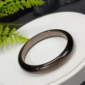 棕褐色亞利桑那隕石手鐲 冰透如意寶珠 59mm