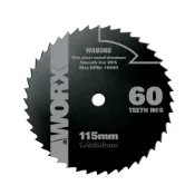 (店+)【WORX 威克士】贈品 115mm 60T HCS 高碳鋼木材鋸片 WA8302