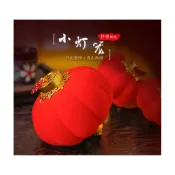 (店+)植絨 小燈籠 掛飾 盆景 盆栽 過年裝飾品 結婚喜慶 佈置 10#8*8
