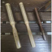 髮之逸 髮之林 原木咖啡針大捲梳 中捲梳 古銅色小捲梳 圓捲梳