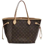 LV M46978 經典 Monogram花紋 Neverfull GM子母包(大-米色)