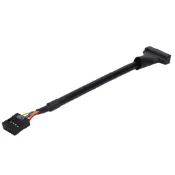 Fayshow01 便攜式 USB 3.0 20 針接頭公對 2.0 9 母主板適配器電纜