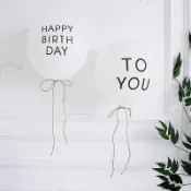 【現貨】簡約風🍃HBD to you氣球 生日氣球 氣球佈置 生日快樂氣球 生日印字