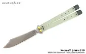 〈刀之林〉Benchmade Necron™ Jade G10柄 Scimitar刀形蝴蝶刀