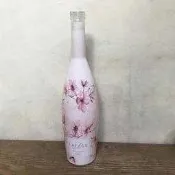 WH12340【四十八號老倉庫】二手 法國 隆格多克 米拉弗羅 粉紅葡萄酒 空酒瓶 0.75L 高33cm【懷舊收藏擺飾