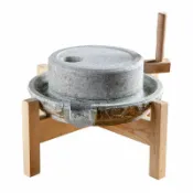 友家生活館 （倉庫直出）小石磨家用磨盤老石磨青石石磨家用磨盤手工石磨家用迷你豆漿機YJ-180快速出貨