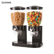 洛陽牡丹防潮麥片容器 2l 密閉檯面麥片分配器 – 米糖咖啡豆密封乾糧容器 – 廚房易糧儲存