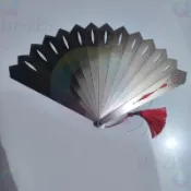 桃園出貨🎁🔥🔥可開發票不銹鋼中式鏤空對折扇雙全鋼半手工工藝扇扇金屬折扇不銹鋼中國風鐵扇子武術功夫扇