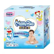 (店+)【滿意寶寶】瞬潔乾爽 哆啦A夢紙尿褲 M號 76片*3包/箱