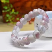 純天然梅花碧璽手排 顏色潤促進夫妻感情